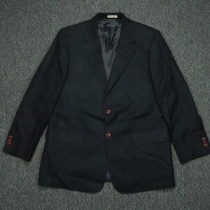 Orvis Blazer Mens 42R Blue Silk Hopsack Lined Vented‎ Long Sleeve Sport Coat